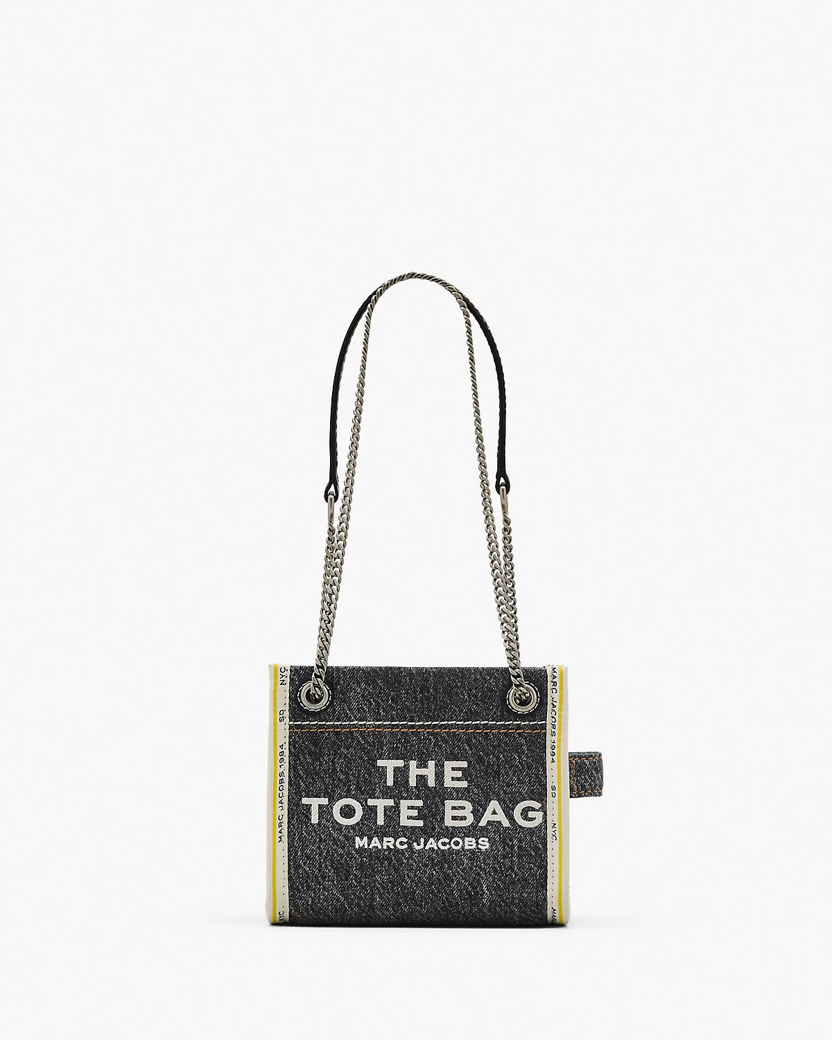 The Denim Chain Black Wash Tote Bag Marc Jacobs