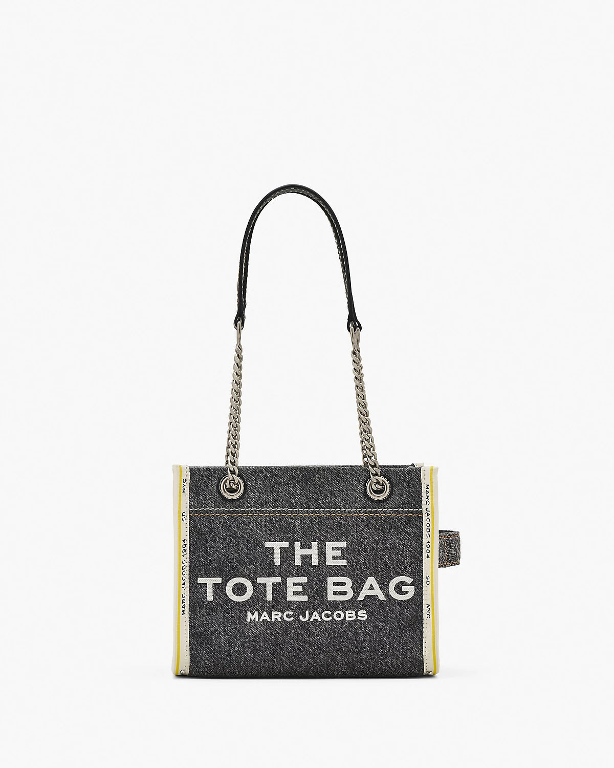 The Denim Chain Black Wash Tote Bag Marc Jacobs