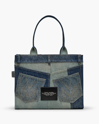 The Deconstructed Denim Large Tote Bag Marc Jacobs