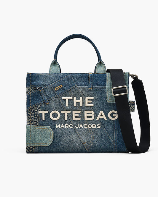 The Deconstructed Denim Medium Tote Bag Marc Jacobs